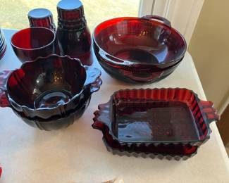 Ruby Red bowls