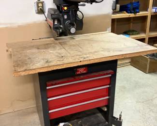 Sears/Craftsman 10" radial arm saw, runs quietly
