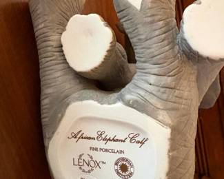 Bottom stamp on Lenox African Elephant Calf