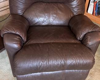 Leather recliner 