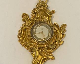 Fabulous 1950s heavy brass French cartel clock