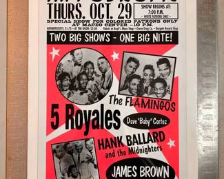 AUTOGRAPHED BY Hank Ballard, Hippodrome in Nashville, James Brown