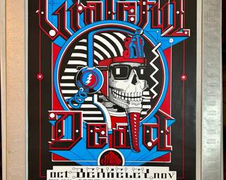 Grateful Dead Berkeley Community Center 1984 Pharoah Original Poster by Rick Griffin