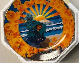 Grateful Dead collector plate Sunset Jester Stanley Mouse