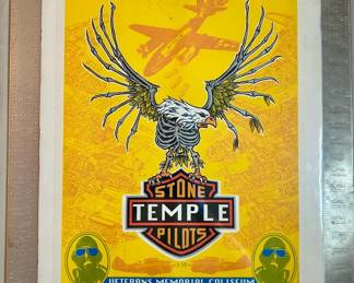 EMEK concert poster Stone Temple Pilots SIGNED