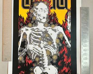 Grateful Dead 1995 Spring Tour concert poster SIGNED Alton Kelley