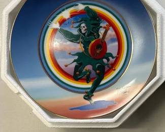 Grateful Dead collector plate Dancing Jester Stanley Mouse