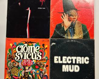 LP Records Steely Dan, The Crome Syrcus, Captain Beefheart, Electric Mud