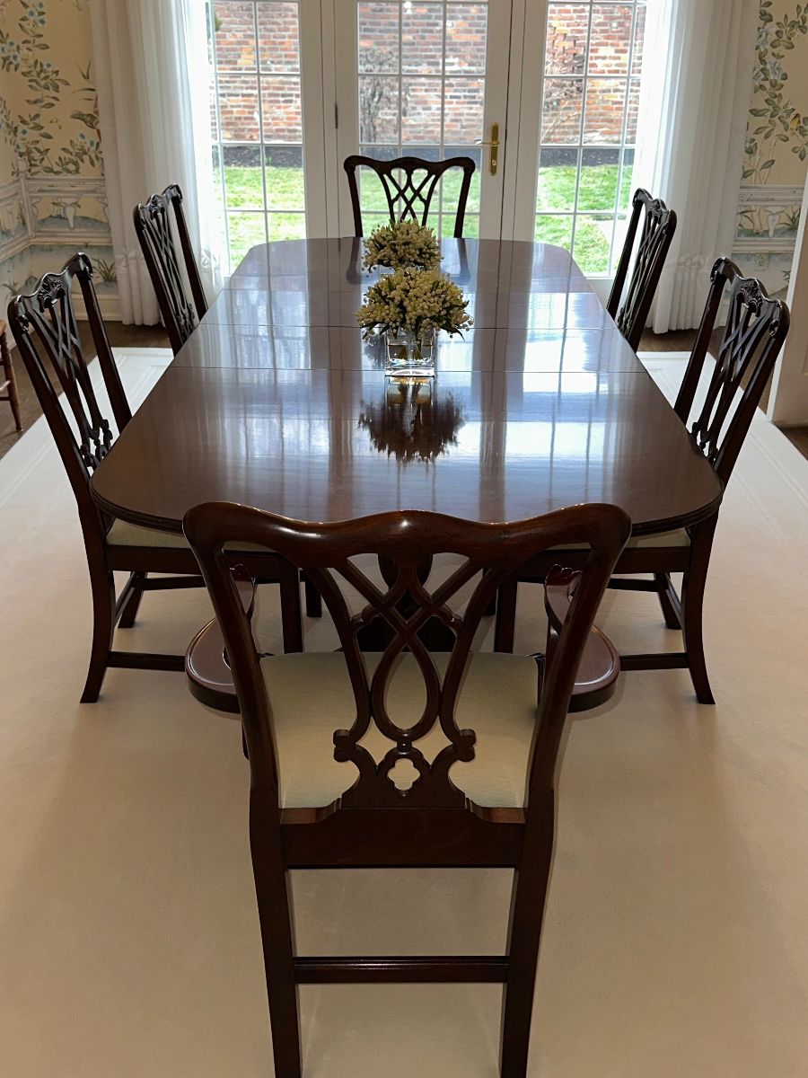 Incredible Henkel Harris DR Table & 8 Chairs