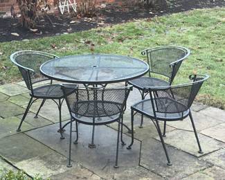 Patio table and chairs with umbrella 