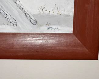 Harold Bayer Original Folk Art Painting 