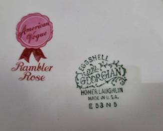 Several Sets of Rose Chine.  