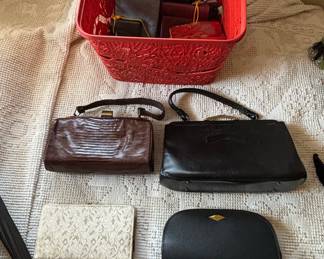 Vintage Embossed Leather Handbag