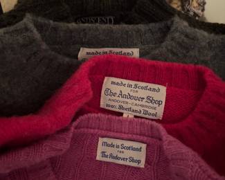 The Andover Shop Shetland Wool Sweaters