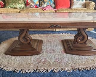 Weiman "Lido" Mid-Century Modern Coffee Table with Marble Top