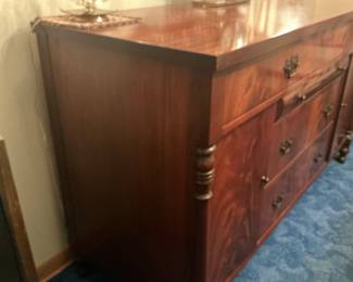 Mahogany Empire Sideboard