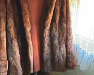 Vintage Brown Mink Fur Coat by Marcus The Furrier