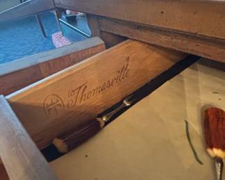 Thomasville French Provincial Flip Top Bar Cabinet