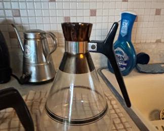 Berggren Enamelware Coffee Pot with Scandinavian Folk Art Design