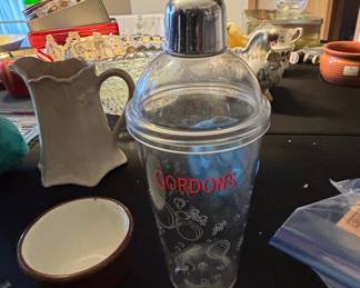 Gordon's Dry Gin Advertising Cocktail Shaker