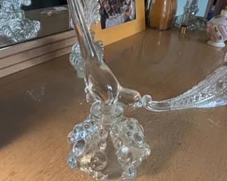 Heisey Glass Bird Figurine