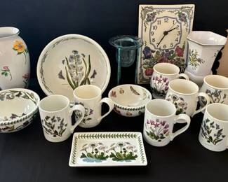MO233Botanic Garden Bowls, Mugs, Tiffany Vase  More