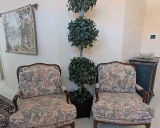MO101Armchairs  Artificial Accent Tree