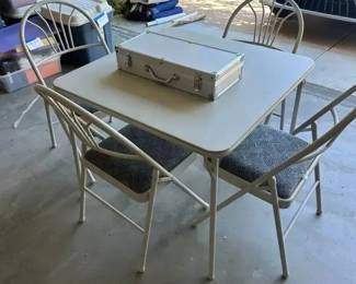 MO164Mahjong Game And Card Table And Four Chairs