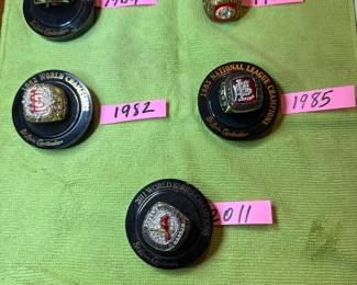 St. Louis Cardinals Memorial Bia - Replica World Series Rings - Bobble Heads, misc.