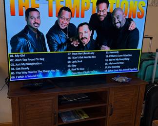 55” LG SMART TV - with remote; Media cabinet 