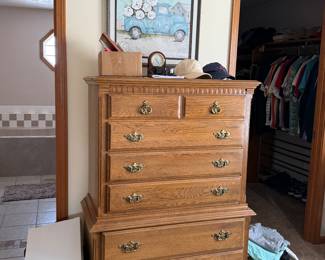 chest of drawers  54" H x 39" W x 18" D