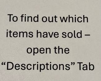 To find out which items have sold open in the description tab