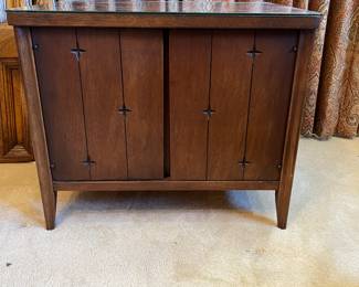 Mid Century Broyhill Saga Walnut Nightstand