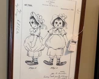 Framed Raggedy Ann Patent