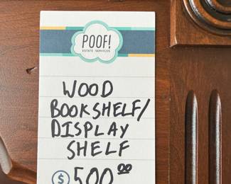 Wood Bookshelf/Display Shelf 