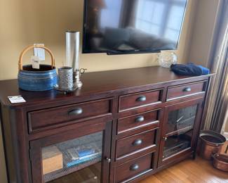 Entertainment Console, O'Keane Pottery Ceramic Basket