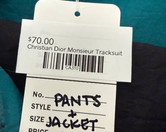 Christian Dior Monsieur Tracksuit