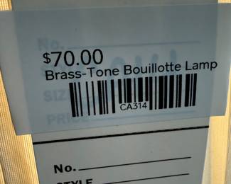 Brass-Tone Bouillotte Lamp