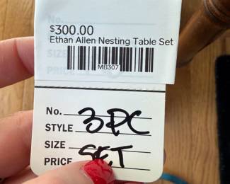 Ethan Allen Nesting Table Set