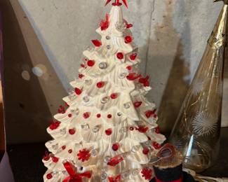 Vintage glass Christmas Tree