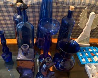 Blue Glass Decor