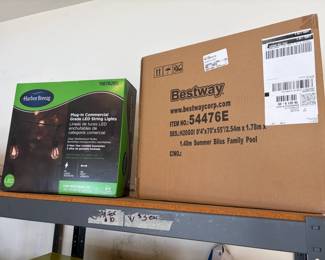 Never opened String lights & Pool