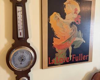 Vintage Airguide Wall Weather Station Thermometer Barometer Hydrometer and wall art