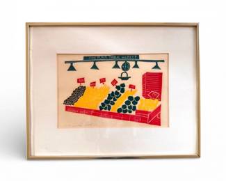 11 VintageSignedJohnSollidPikePlacePublicMarketPrint