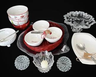 Mud Pie Serve ware Dishes, Christmas Bowls, Platters, More