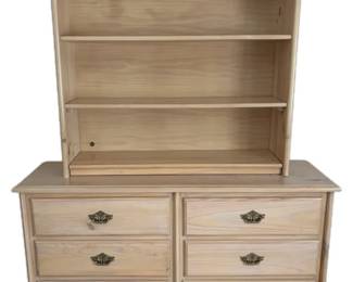 Wooden Unfinished Dresser Bookcase