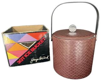 1970s George Briard 3qt Insulated Ice Bucket With Original Box