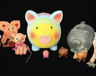 Piggy Banks, Pig Trinkets, More Pig Themed Decor