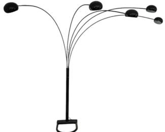 5Light Black Arch Floor Lamp
