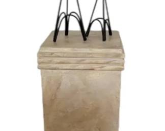 Pedestal Plant Stand with Decorative Candles